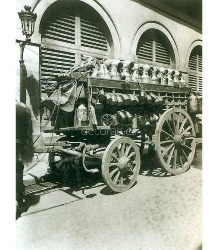 Decoratt Coche de lechero Eugene Atget Paris 1910