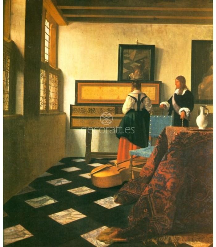 Decoratt Dama a la espineta y caballero