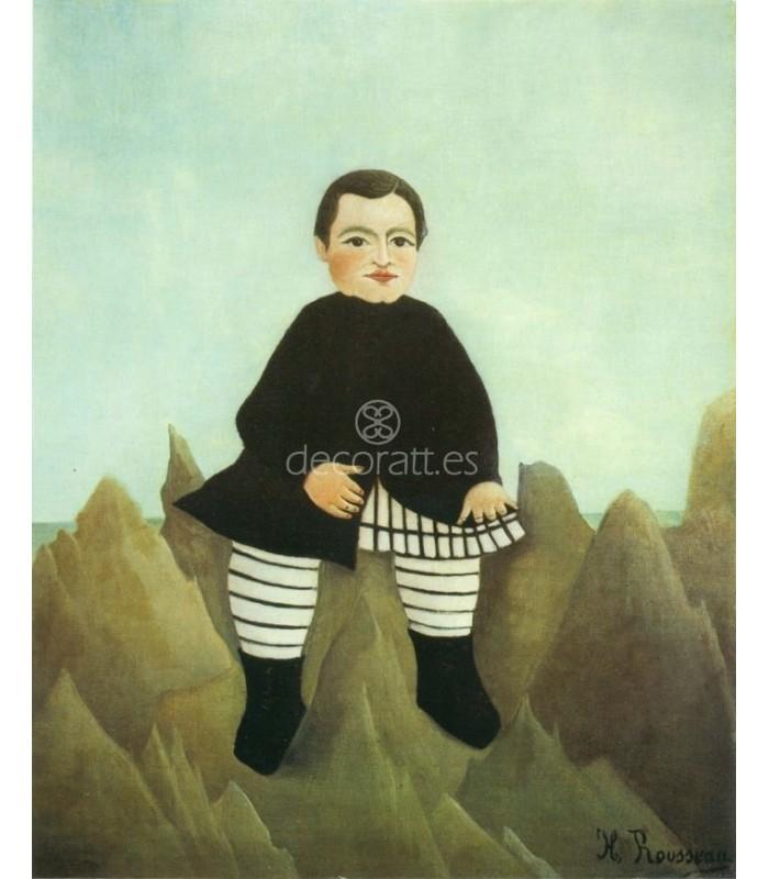 Decoratt El niño sobre las rocas