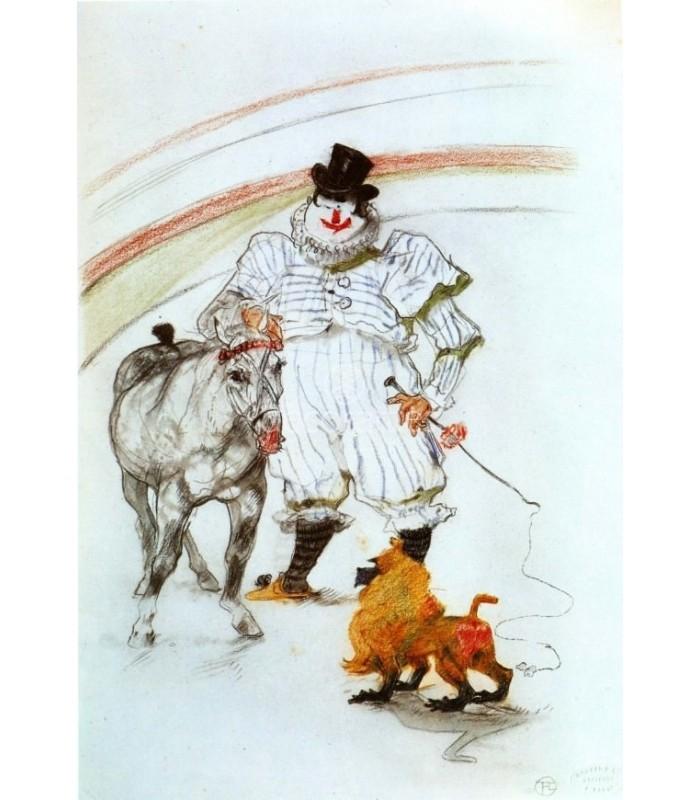 Decoratt En el circo caballo y mono domados