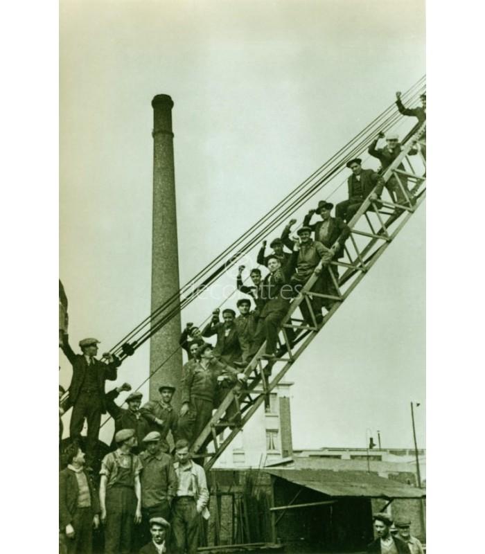 Decoratt Fabrica en huelga Paris junio de 1936