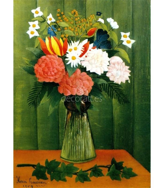 Decoratt Florero Con Una Rama De Hiedra