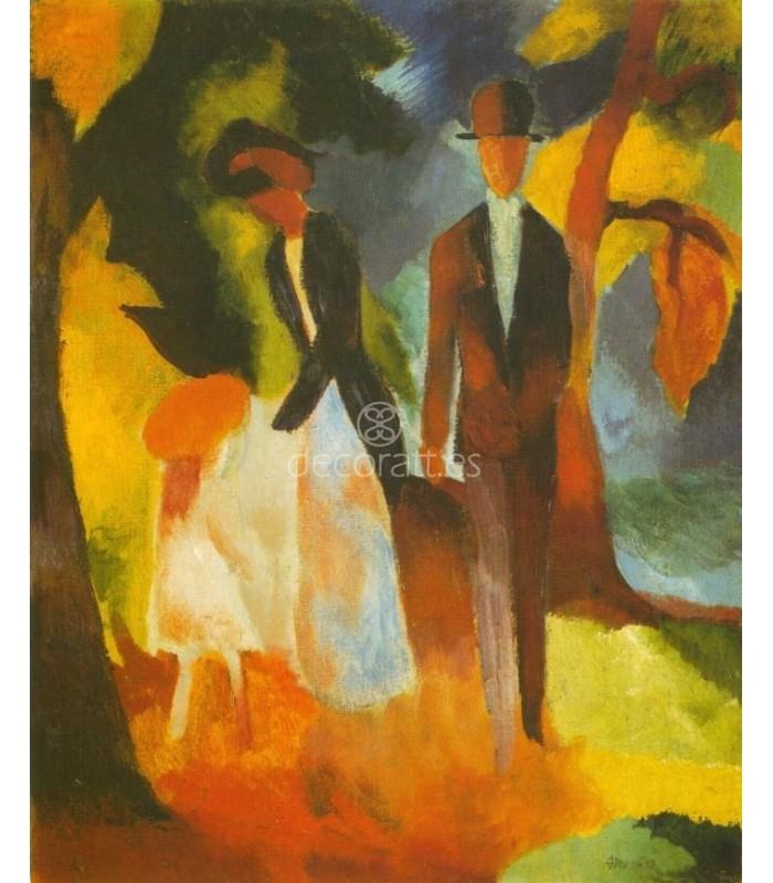 Decoratt Gente en lago azul