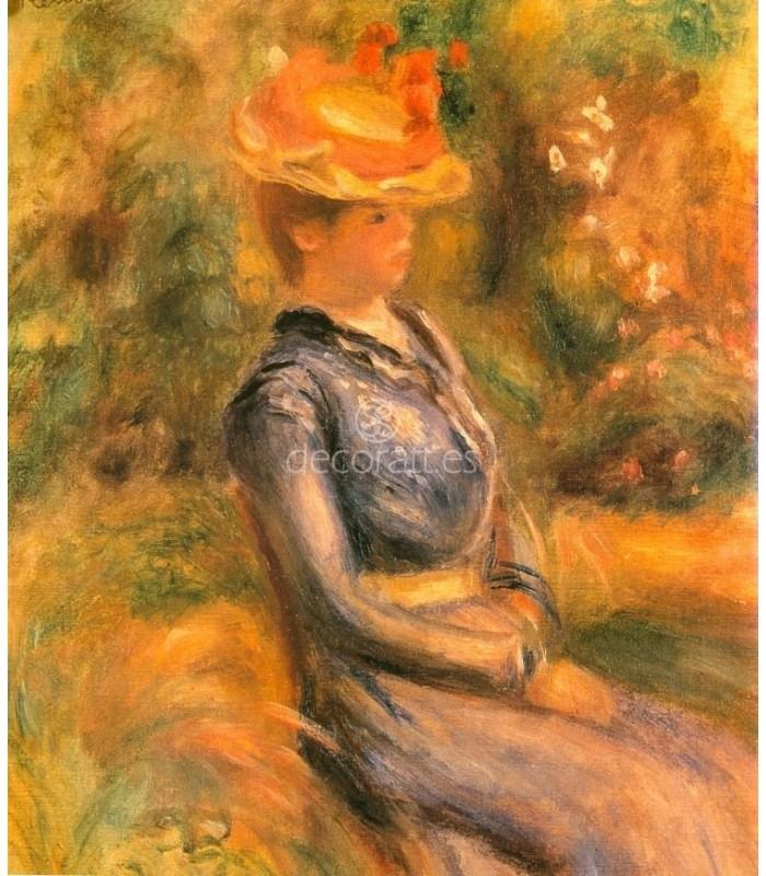 Decoratt Girl Wearing a Straw Hat