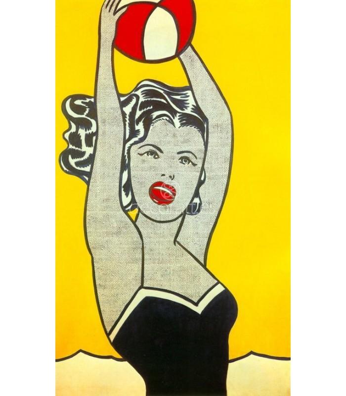 Decoratt Girl with Ball Roy Lichtenstein