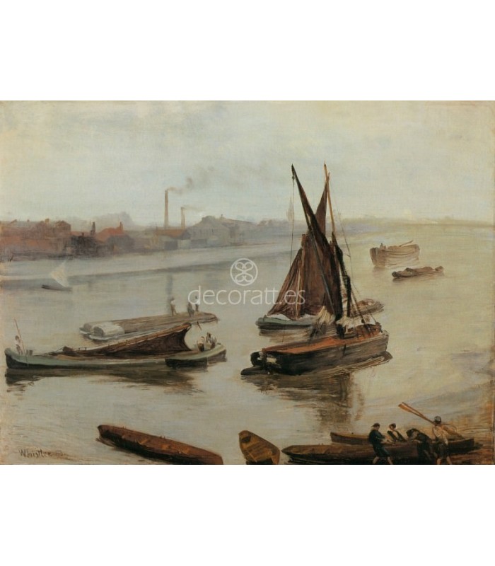 Decoratt Gris et argent le vieu/ Battersea Reach