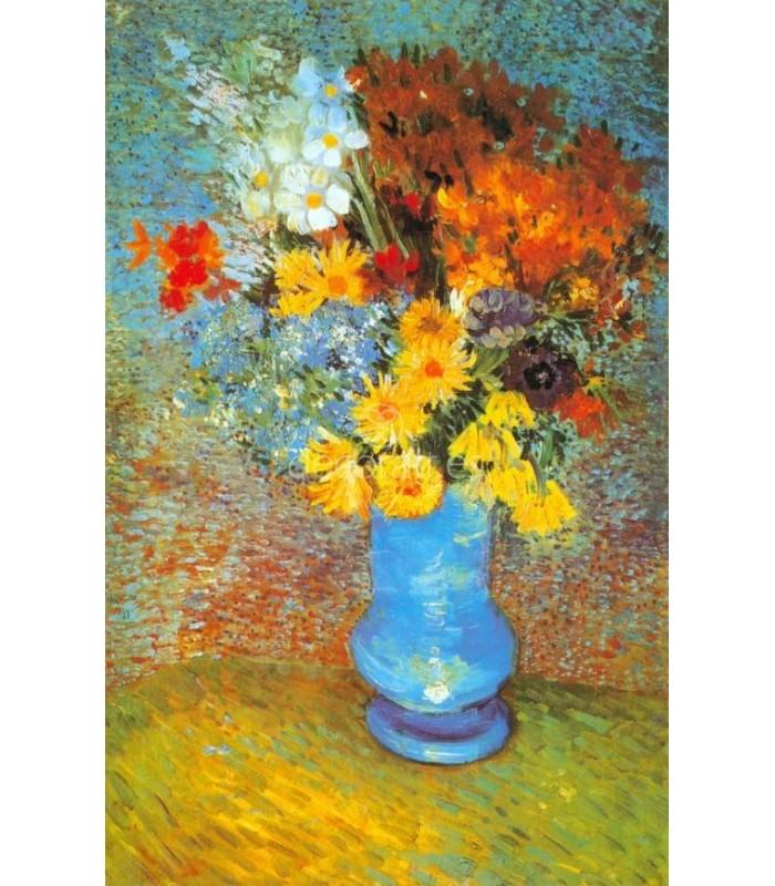 Decoratt Jarron con marguaritas y anemonas