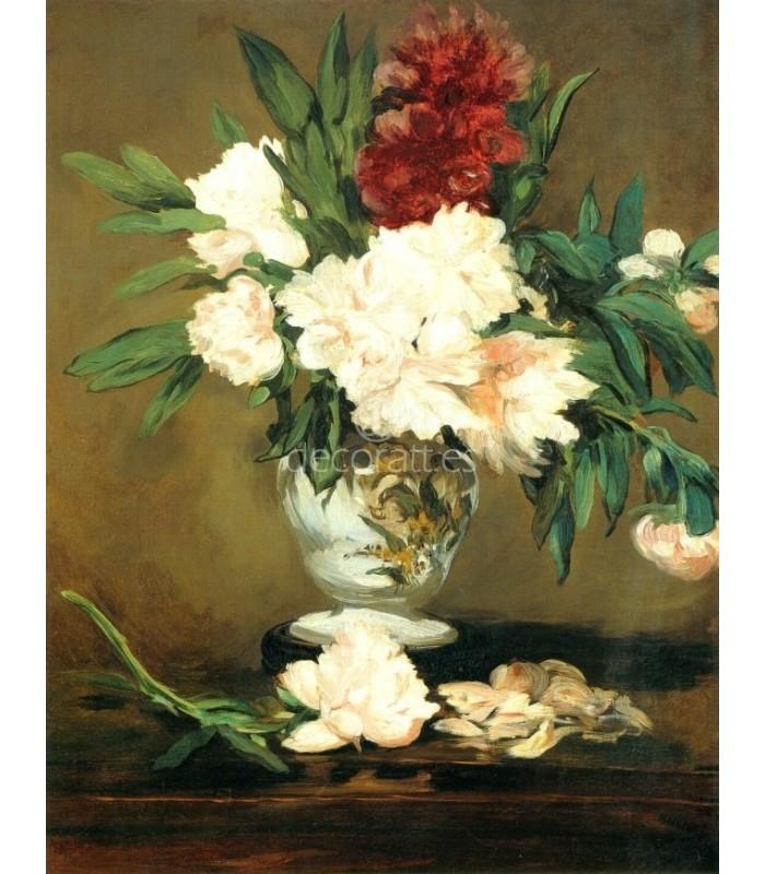 Decoratt Jarron De Peonias Sobre Basa
