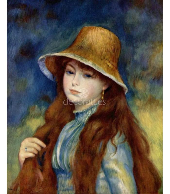Decoratt Jeune fille au chapeau de paille