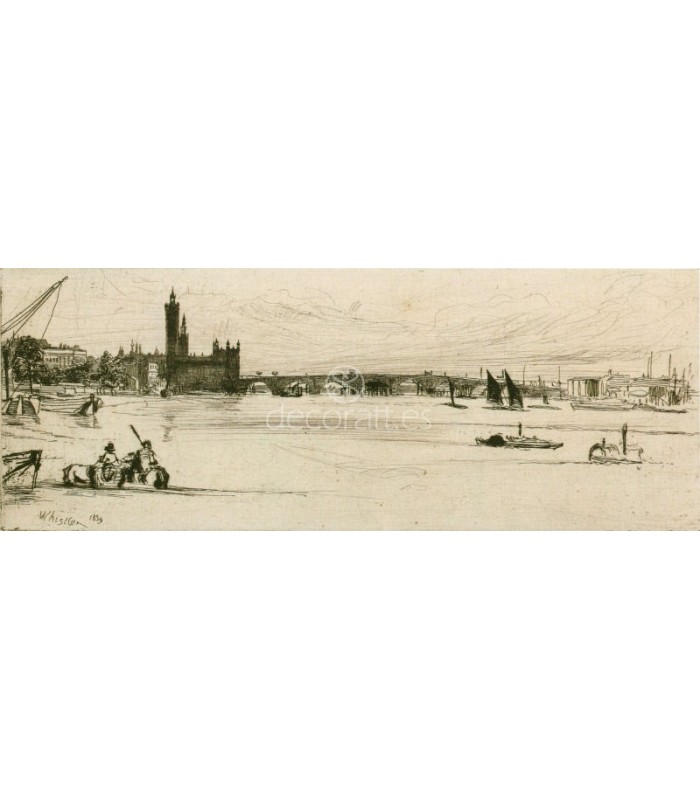 Decoratt Le Pont de Westminister en construction