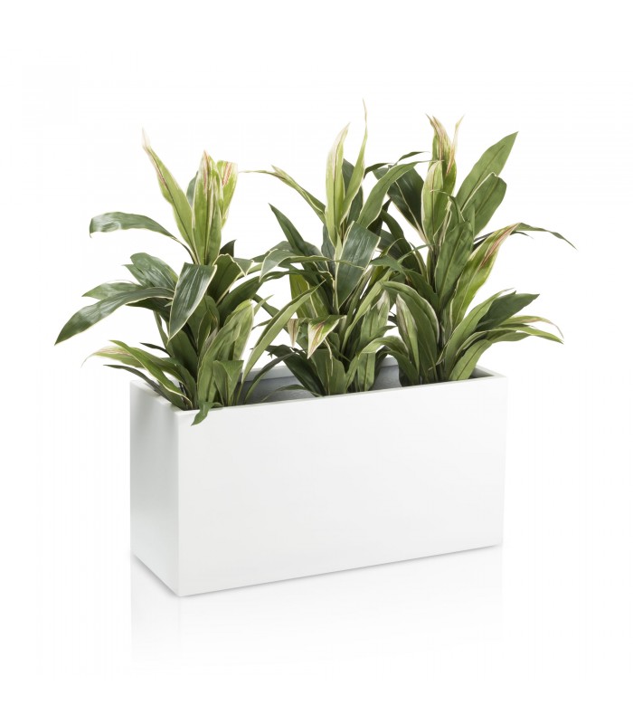 Decoratt Macetero rectangular blanco