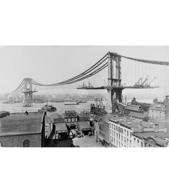 Decoratt Manhattan Bridge Construction 1909
