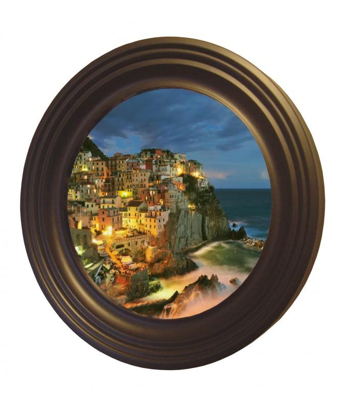 Decoratt Marco redondo de madera