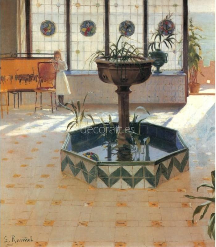 Decoratt Maria Rusiñol en el Cau Ferrat