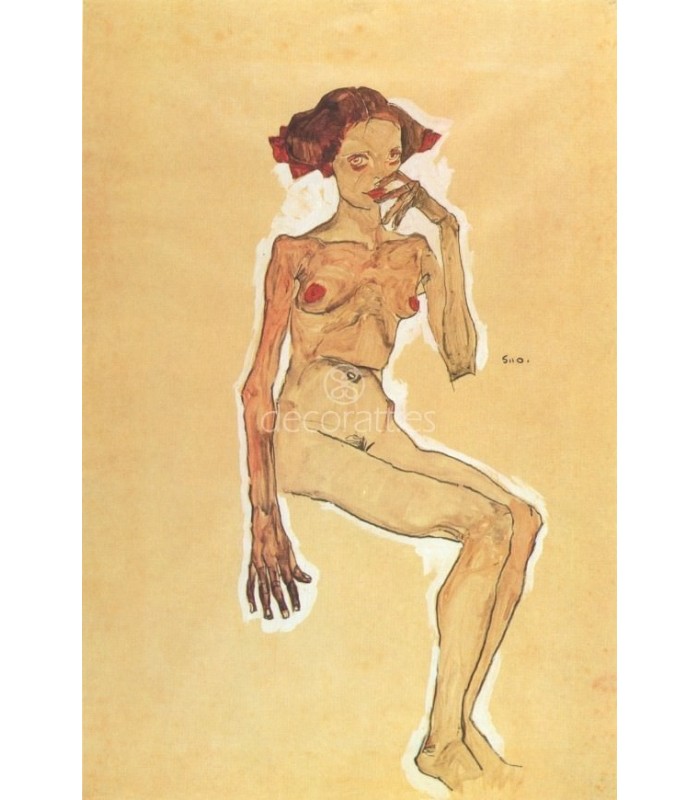 Decoratt Muchacha desnuda sentada