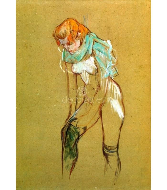 Decoratt Mujer subiendose las medias