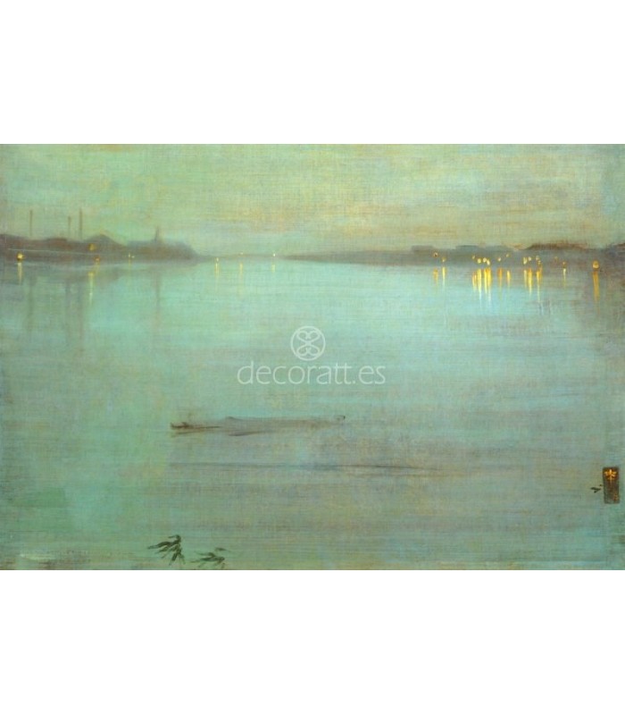 Decoratt Nocturne en bleu et argent