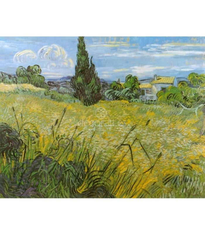 Decoratt Trigal verde con cipres