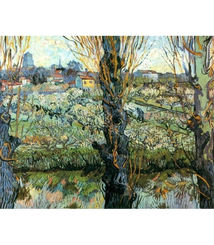 Decoratt Troncos de arboles con vista de Arles