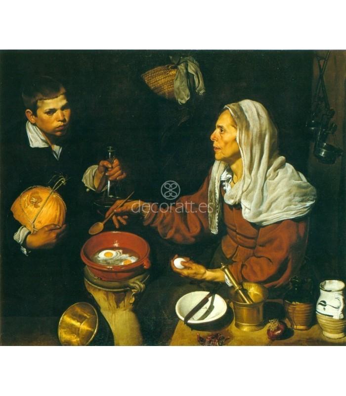 Decoratt Vieja friendo huevos