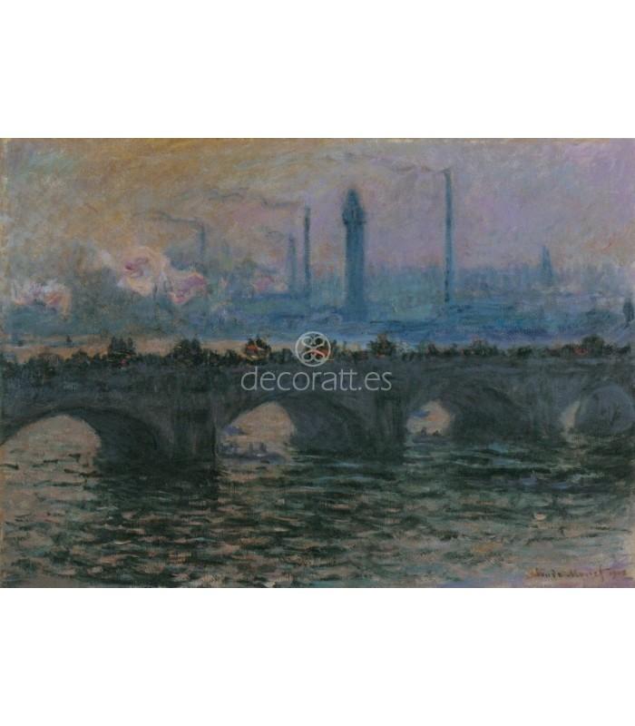 Decoratt Waterloo bridge soleil dans le brouillard