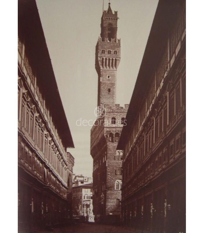Decoratt El pórtico del Palazzo Vecchio. Fratelli Alinari. 1854