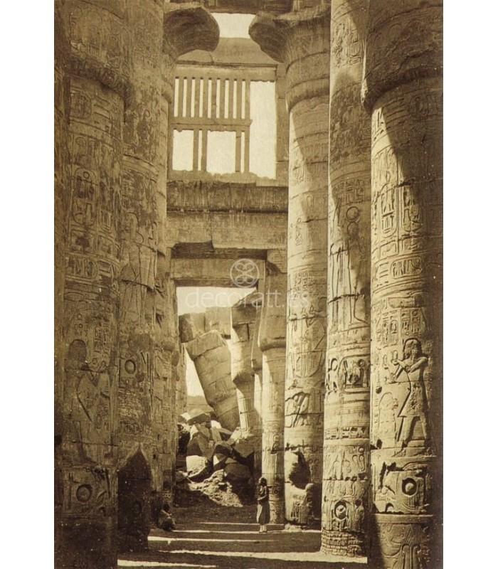 Decoratt Hall de Columnas Karnac. Francis Frith. 1857