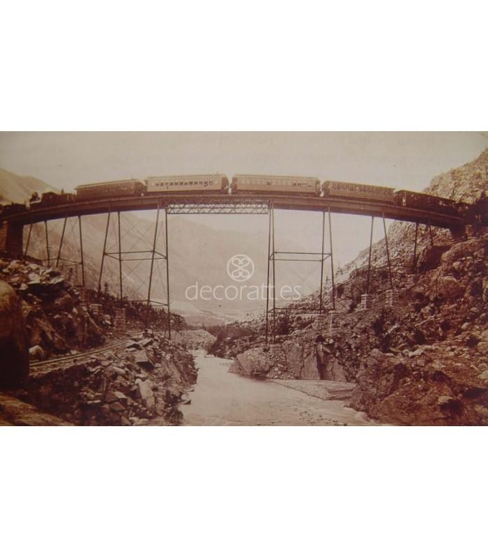 Decoratt High Bridge In The Loop. William Henry Jackson. 1885