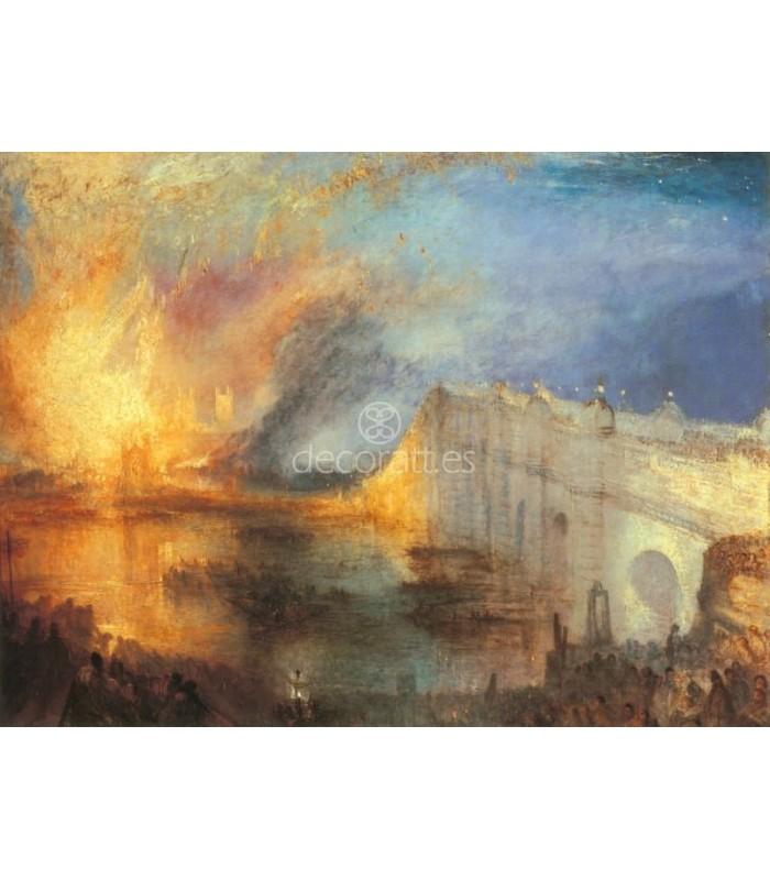 Decoratt L Incendie del Chambres des Lords et des Communes