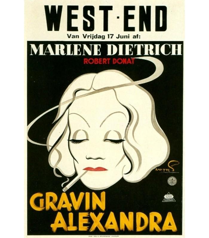 Decoratt La condesa Ale/andra Marlene Dietrich Amsterdam 1937