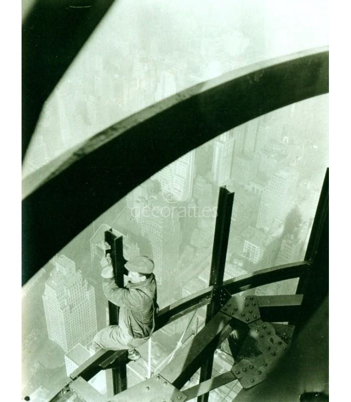 Decoratt Man on Girders Morning Mast Empire State Building