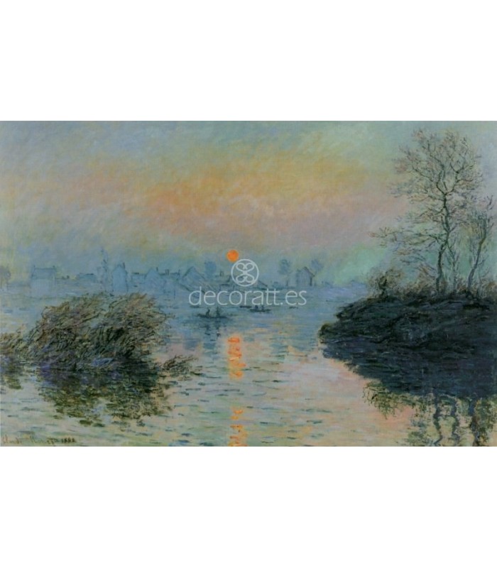 Decoratt Soleil couchant sur la Seine effet d hiver