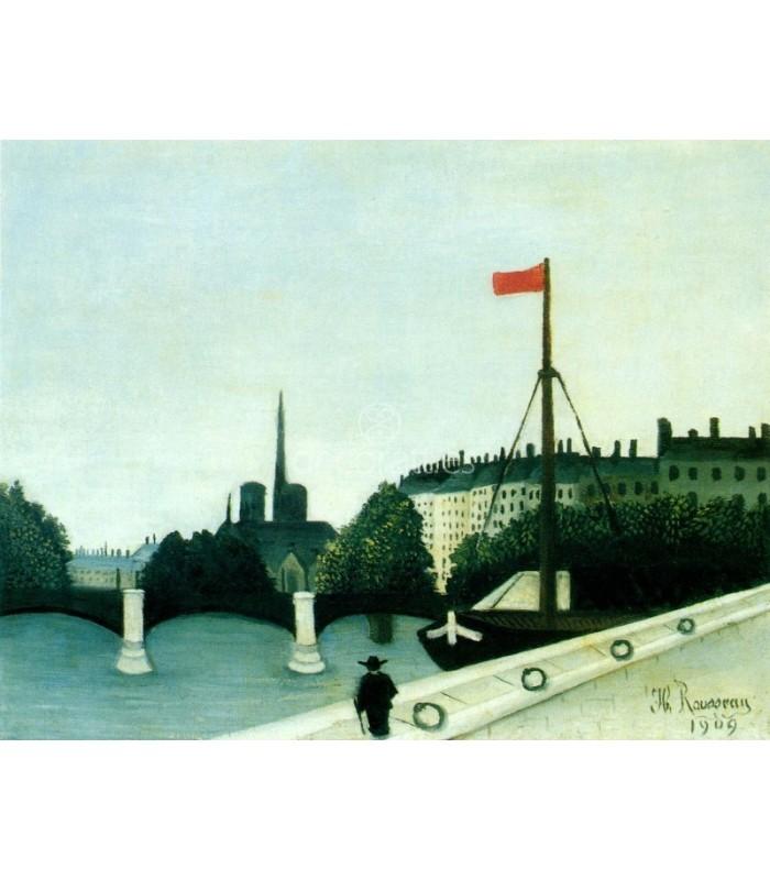 Decoratt Vista de la isla de Saint-Louis desde Quai Henri IV