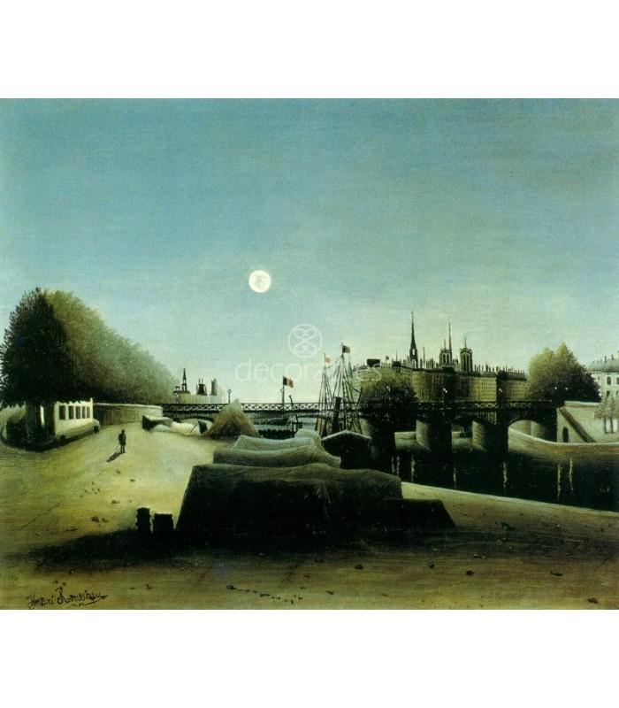 Decoratt Vista de la Isla Saint Louis desde el Puerto Saint Nicolas