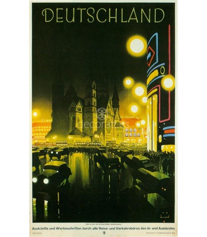 Decoratt Vista de la Kaiser Wilhelm Gadachtniskirche de Berlin 1927