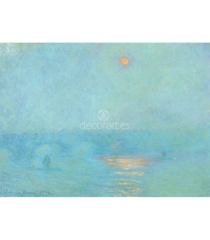 Decoratt Waterloo bridge soleil dans le brouillard 1