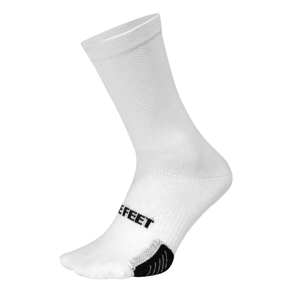 Defeet Cyclismo 6" White w/DeFeet Tab