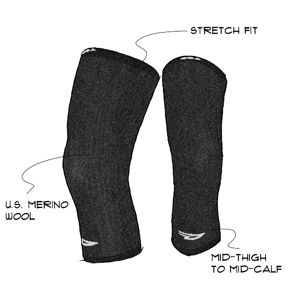 Defeet Kneeker (Charcoal Wool)