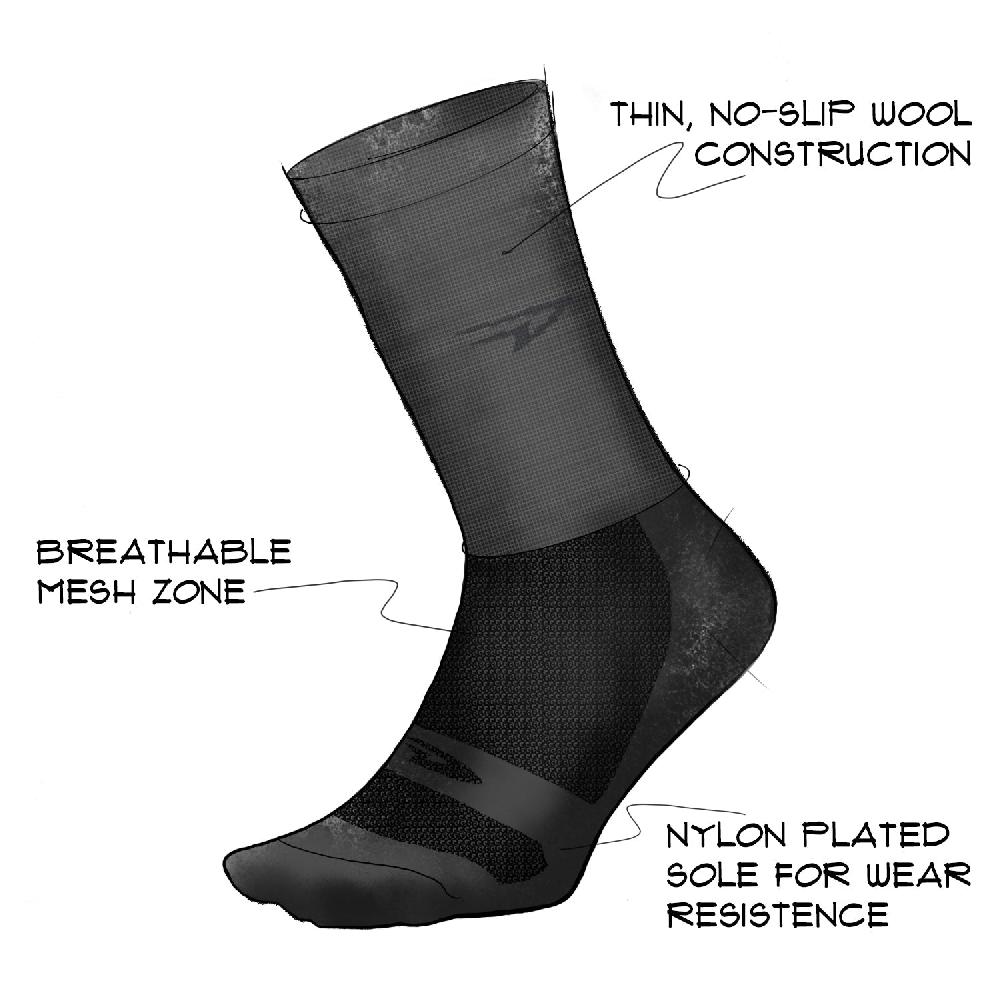 Defeet Wooleator 3" D-Logo Charcoal