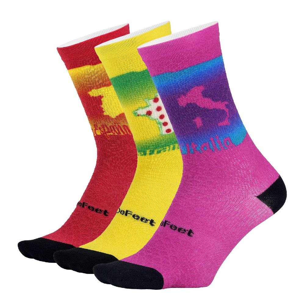 Defeet Sub360 Evo Mont Ventoux 6" Crew Big Three 3-Pack