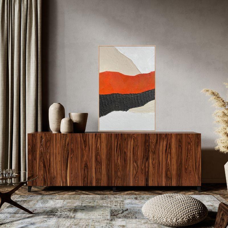 Dekoarte Cuadro En Relieve Con Marco De Madera Tessut