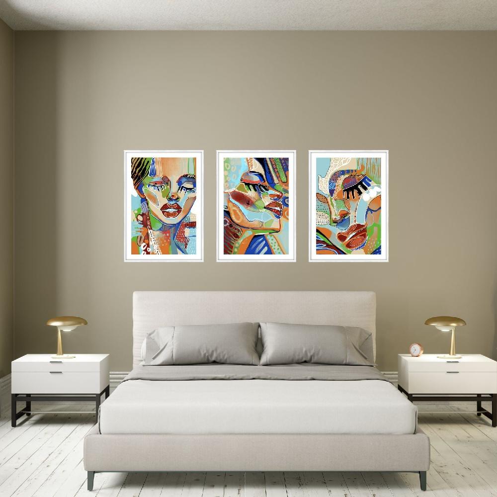 Dekoarte Cuadro Con Marco Blanco Donna