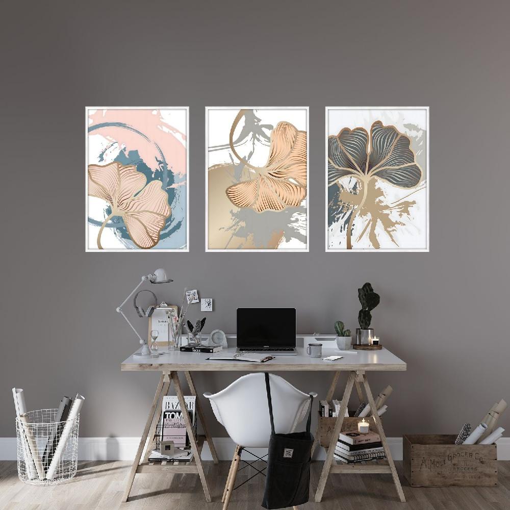 Dekoarte Cuadro Con Marco Blanco Fleur