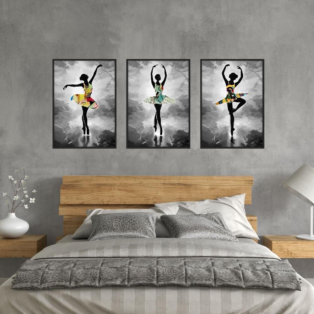 Dekoarte Cuadro Con Marco Negro Ballerina