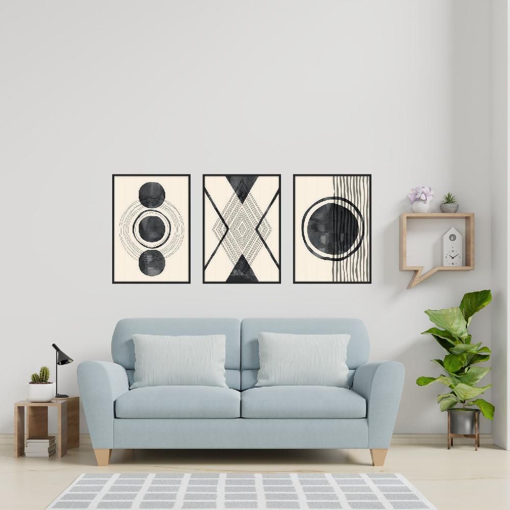 Dekoarte Cuadro Con Marco Negro Minimalist