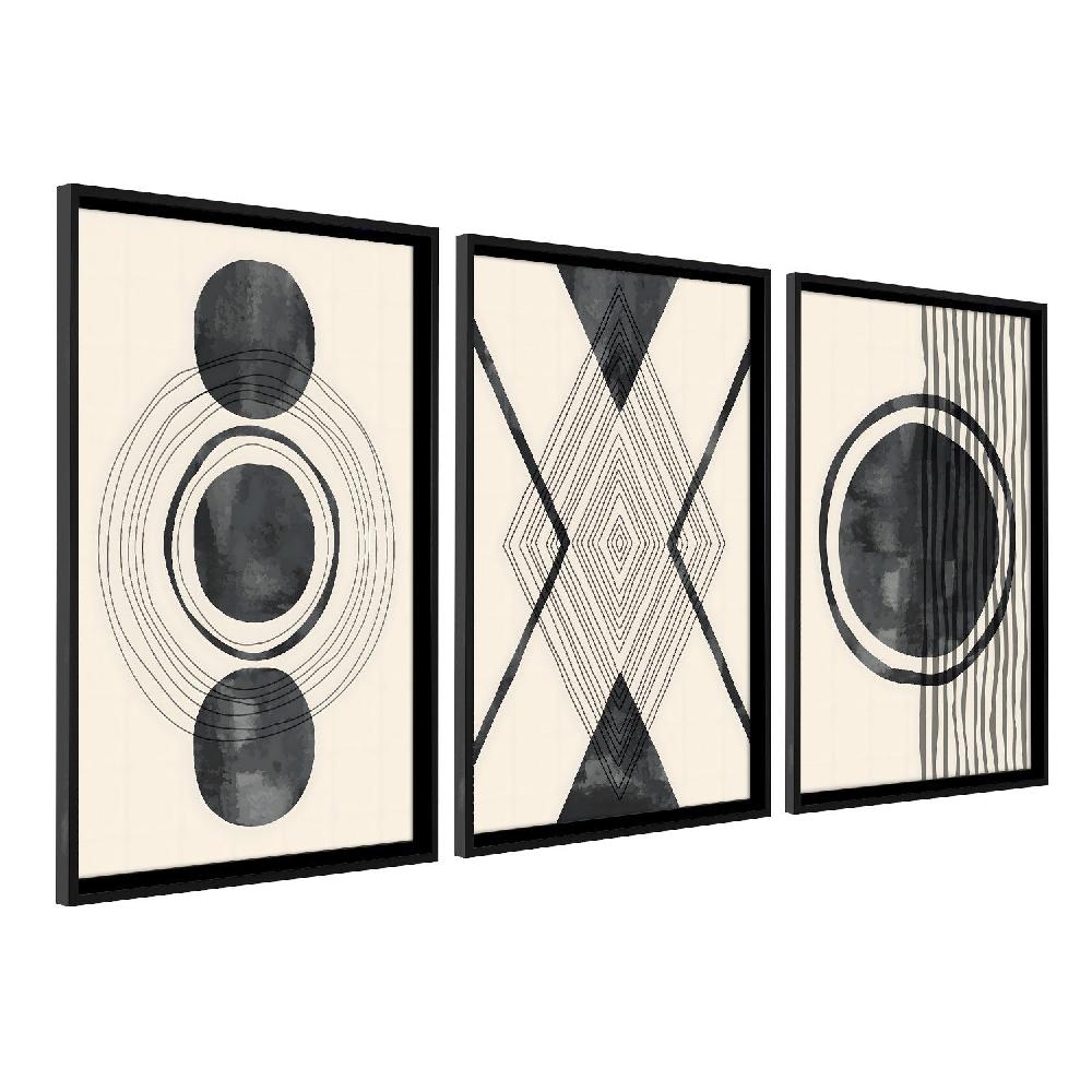 Dekoarte Cuadro con marco negro minimalist