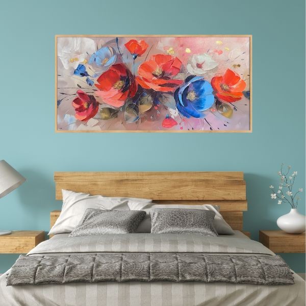 Dekoarte Cuadro Pintado A Mano Armonia Floral