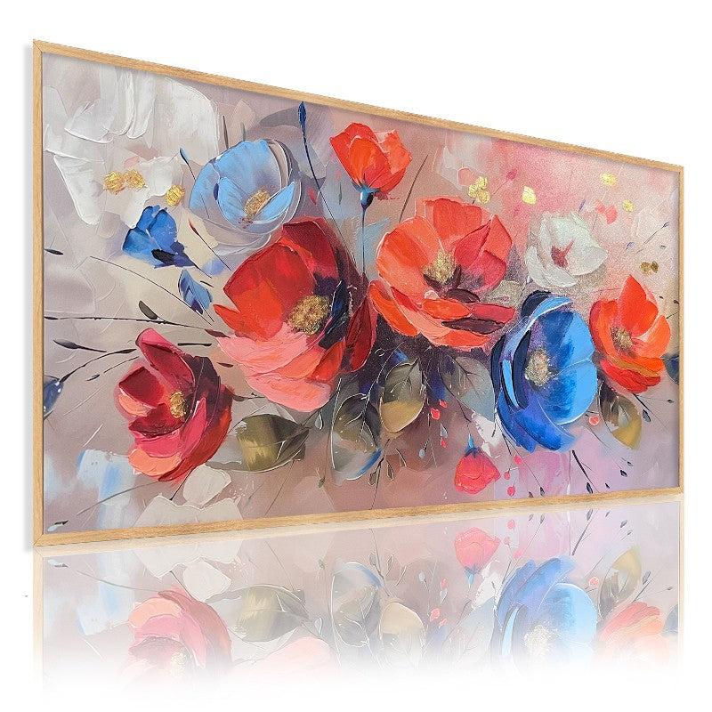 Dekoarte Cuadro pintado a mano armonia floral