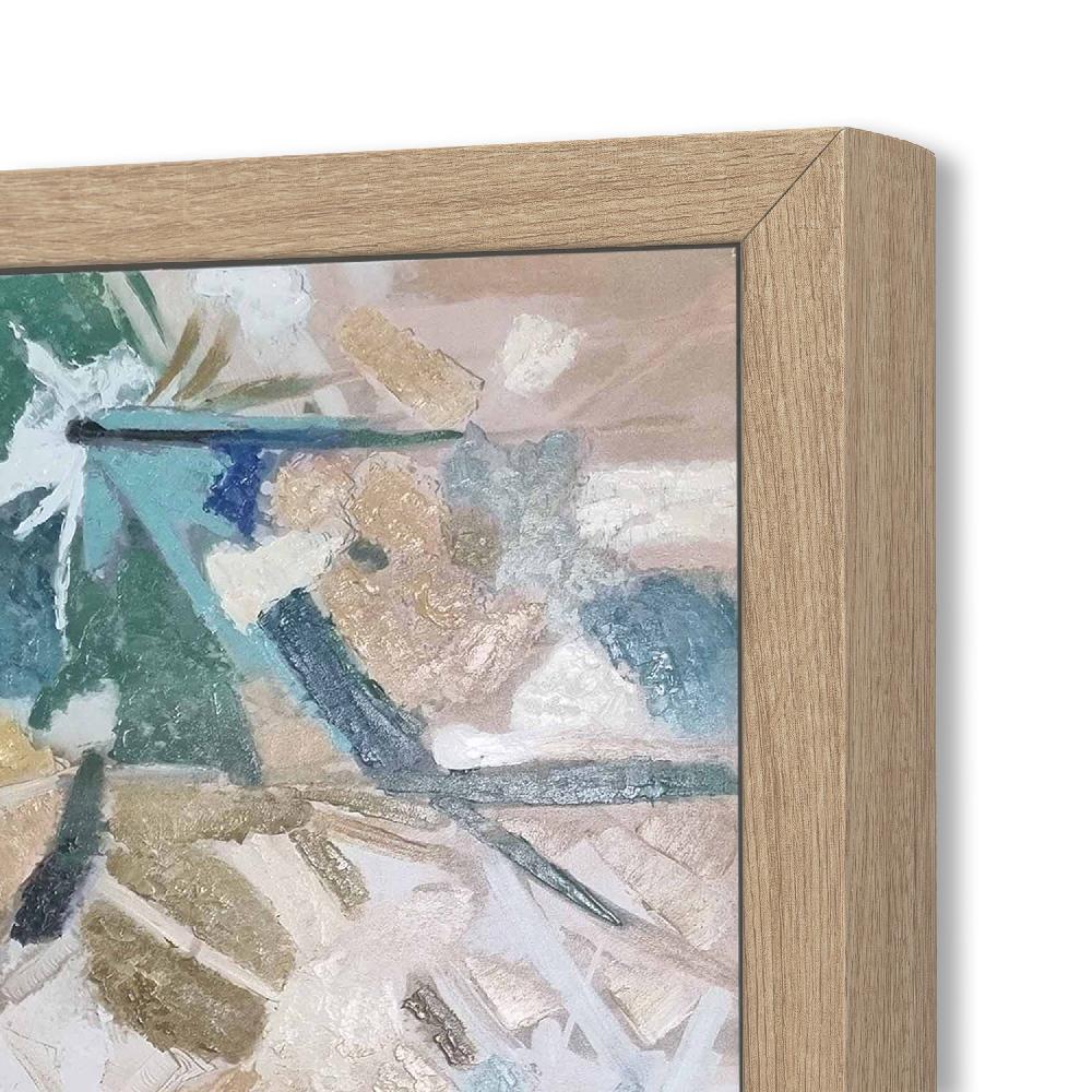 Dekoarte Cuadro Pintado A Mano Bleu Champs