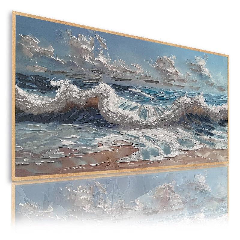 Dekoarte Cuadro pintado a mano Olas Eternas